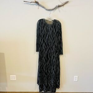 Carina by Barry Lee Vintage 100% Silk Beaded Dress and Duster Set
